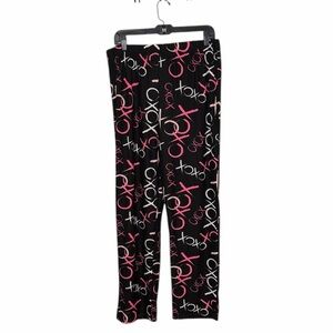 JUST BE WOMENS VALENTINE PAJAMA LOUNGE PANTS SIZE LARGE